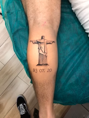 A imagem gravada na pele