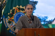 A ministra comemorou a ampliação do Ministério do Meio Ambiente com criação de novas secretarias e reajuste do orçamento no ano passado em comparação a 2022