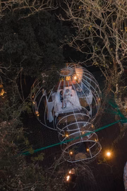 Um privilégio dormir olhando para as estrelas