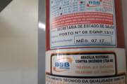 No posto 9 de Ceilândia, extintores venceram em julho de 2017