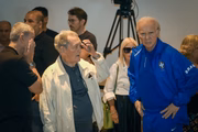 O jornalista Leo Batista também marcou presença