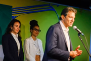 Tatiana Rosito, Fernanda Santiago e Fernando Haddad