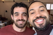 Gil do Vigor com o novo namorado