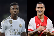 Rodrygo do Real Madrid e Antony do Ajax (ex-São Paulo) estão na relação