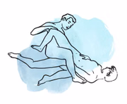 Tesoura: na “Tesourinha”, pouco importa a altura dos envolvidos, já que geralmente é feita quando estão deitados. Talvez uma das posições mais democráticas do Kama Sutra, a Tesoura possibilita penetração vaginal, anal e ainda a estimulação clitoriana quando não há a menor intenção de envolver um pênis