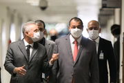 Renan Calheiros e Omar Aziz
