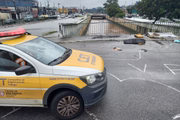 Viatura da CET na Avenida Aricanduva, na zona leste de São Paulo
