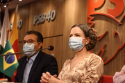 Coletiva de imprensa após reunião entre PSB e PT sobre rumos das eleições de 2022