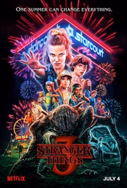 Pôster de Stranger Things 3, a terceira temporada da série