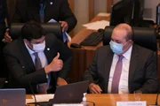 Rafael Prudente ao lado do governador Ibaneis Rocha