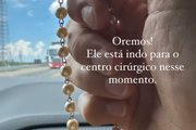 Andréa publicou que estão indo para o centro cirúrgico