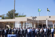 Autoridades esperaram a chegada da relíquia
