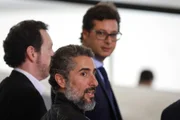 O ator Marcos Mion participou da cerimônia de 200 dias do governo de Jair Bolsonaro