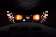 Instalação na exposição The Yanomami Struggle