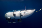 O submarino levava cinco pessoas aos destroços do Titanic