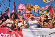 Boulos e Marta Suplicy participam do primeiro dia de campanha no Campo Limpo, zona sul