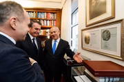 O presidente Jair Bolsonaro se reuniu no domingo (31/3/23) com o primeiro-ministro, Benjamim Netanyahu, em seu gabinete