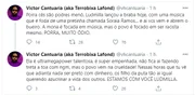 Eles demonstraram apoio