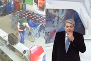 José Luiz Datena percebe detalhe em assalto de "Coringa" a supermercado