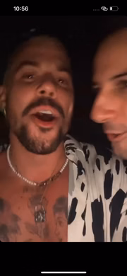Lipe Ribeiro durante a festa
