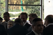 O ex-presidente Fernando Collor e os ministros do STF Cármen Lúcia, Dias Toffoli e Gilmar Mendes, na posse do novo ministro da Justiça, Ricardo Lewandowski 