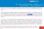 Rodrigo Conti é médico do Daher há mais de 20 anos, segundo publicação no site oficial do hospital