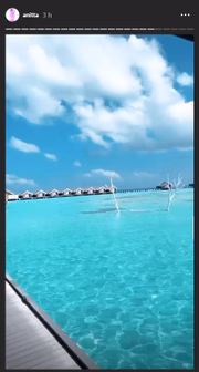 Anitta postou vários Stories do resort onde está hospedada