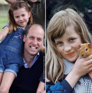 Os fãs da família real ficaram impressionados com a semelhança entre a princesa Diana e a princesa Charlotte
