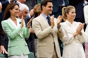 Momento da homenagem para Roger Federer 