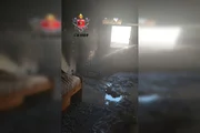Incêndio começou por volta das 7h deste domingo (1º/5)