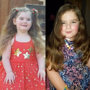 A diferença entre as duas fotos é de apenas seis meses