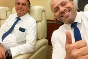 Ex-presidente Jair Bolsonaro e deputado federal Daniel Silveira