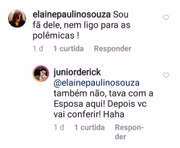 Em seu Instagram, ele confirmou que Loreto estava com "a esposa" na loja