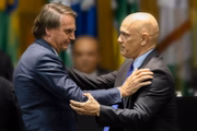 O ex-presidente Jair Bolsonaro e o ministro do STF Alexandre de Moraes.