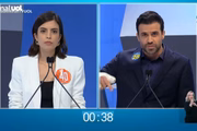 Pablo Marçal (PRTB) disse que errou sobre pai de Tabata Amaral (PSB) durante debate na terça-feira (17/9) 