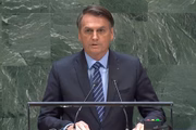 Presidente Jair Bolsonaro durante discurso de abertura da 77ª Assembleia Geral da ONU