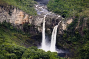 Vista dos Saltos do Rio Preto, dentro do Parque Nacional da Chapada dos Veadeiros