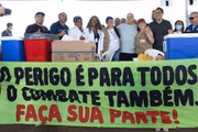 Militares do Corpo de Bombeiros do Distrito Federal (CBMDF), saíram para fazer o monitoramento de pontos de proliferação do mosquito Aedes aegypti, transmissor da dengue, zika vírus e chikungunya.