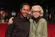 Clayton Nascimento com Fernanda Montenegro