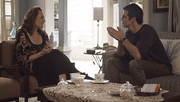 Eric (Mateus Solano) e Arlete (Elizabeth Savala) em Pega Pega