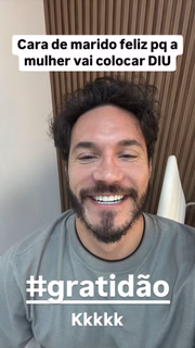 Eliezer apareceu feliz no Instagram quando Viih Tube optou por colocar o DIU
