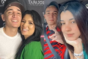 João Gomes, sua mãe, Kátia Gomes, e Ary Mirelle