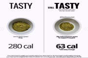 A quantidade de pesto é reduzida à metade