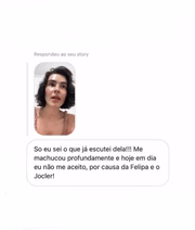 Entre as mensagens, desabafos sobre aceitação 
