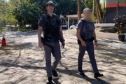 Oficial trabalha no 23º Batalhão da PM