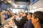 Bolsonaro tirou selfies com apoiadores
