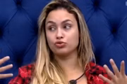A loira deu o que falar no jogo