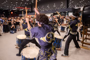 Grupo de Taiko animou a noite