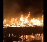 Incêndio atinge comunidade em Santos
