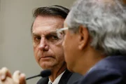 Ministro da Economia, Paulo Guedes, e o presidente Jair Bolsonaro